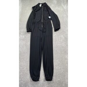 Express Womens Black Utility Zip Front Jogger Jumpsuit XS New With Tags
